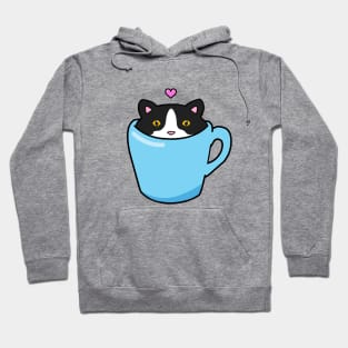 Cat Valentines day tuxedo cat Hoodie